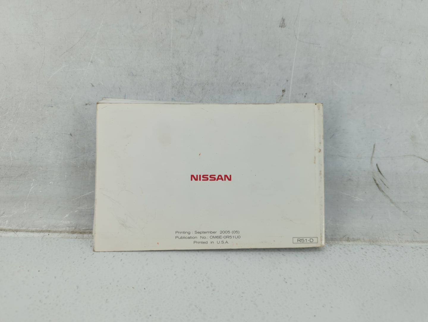 2006 Nissan Pathfinder Owners Manual Book Guide P/N:OM6E-0R51U0 OEM Used Auto Parts - Oemusedautoparts1.com