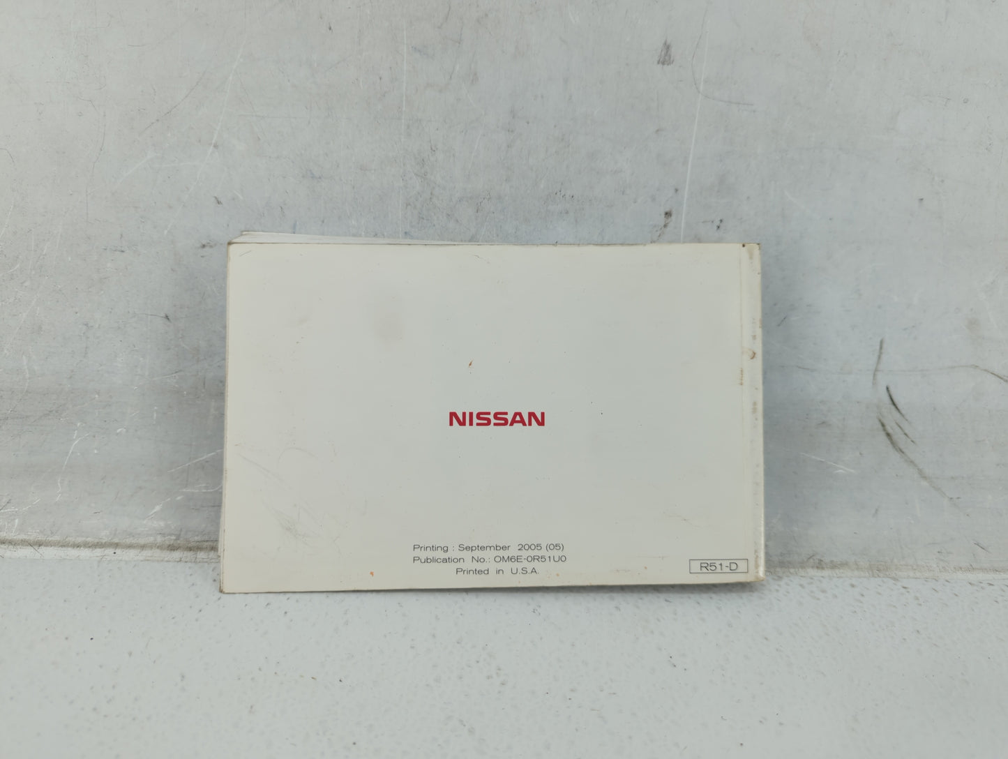 2006 Nissan Pathfinder Owners Manual Book Guide P/N:OM6E-0R51U0 OEM Used Auto Parts - Oemusedautoparts1.com