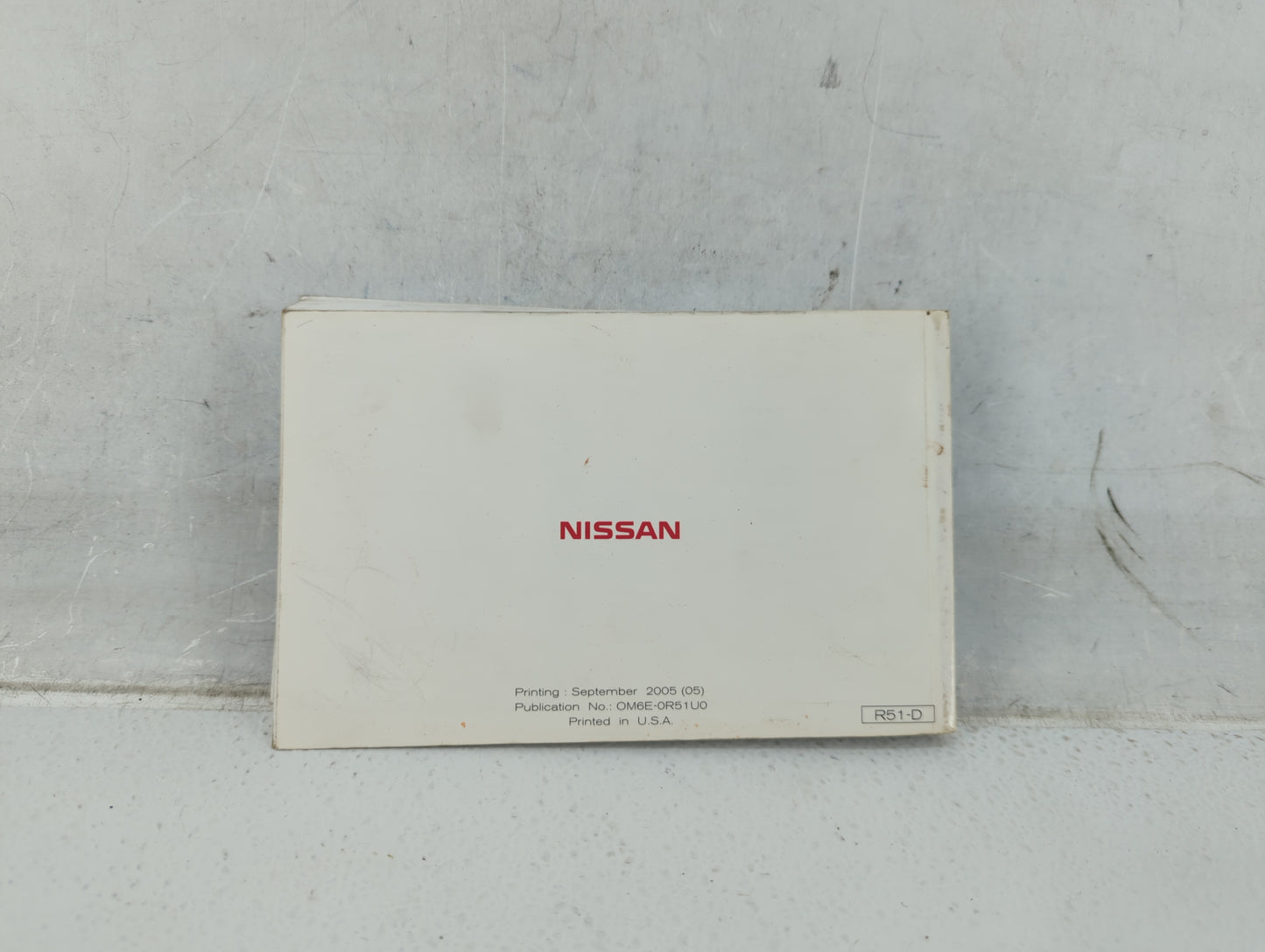2006 Nissan Pathfinder Owners Manual Book Guide P/N:OM6E-0R51U0 OEM Used Auto Parts - Oemusedautoparts1.com