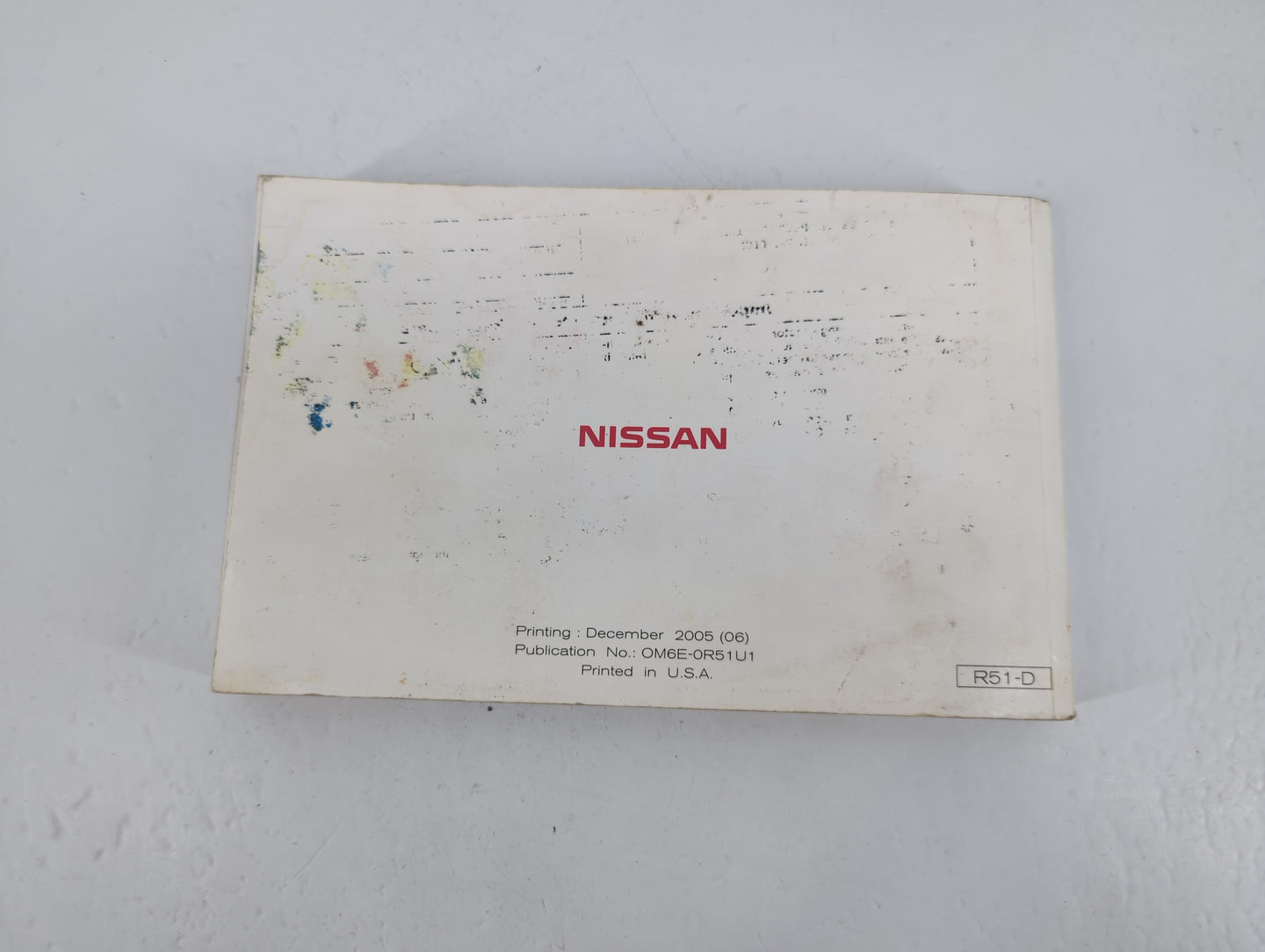 2006 Nissan Pathfinder Owners Manual Book Guide P/N:OM6E-0R51U1 OEM Used Auto Parts - Oemusedautoparts1.com