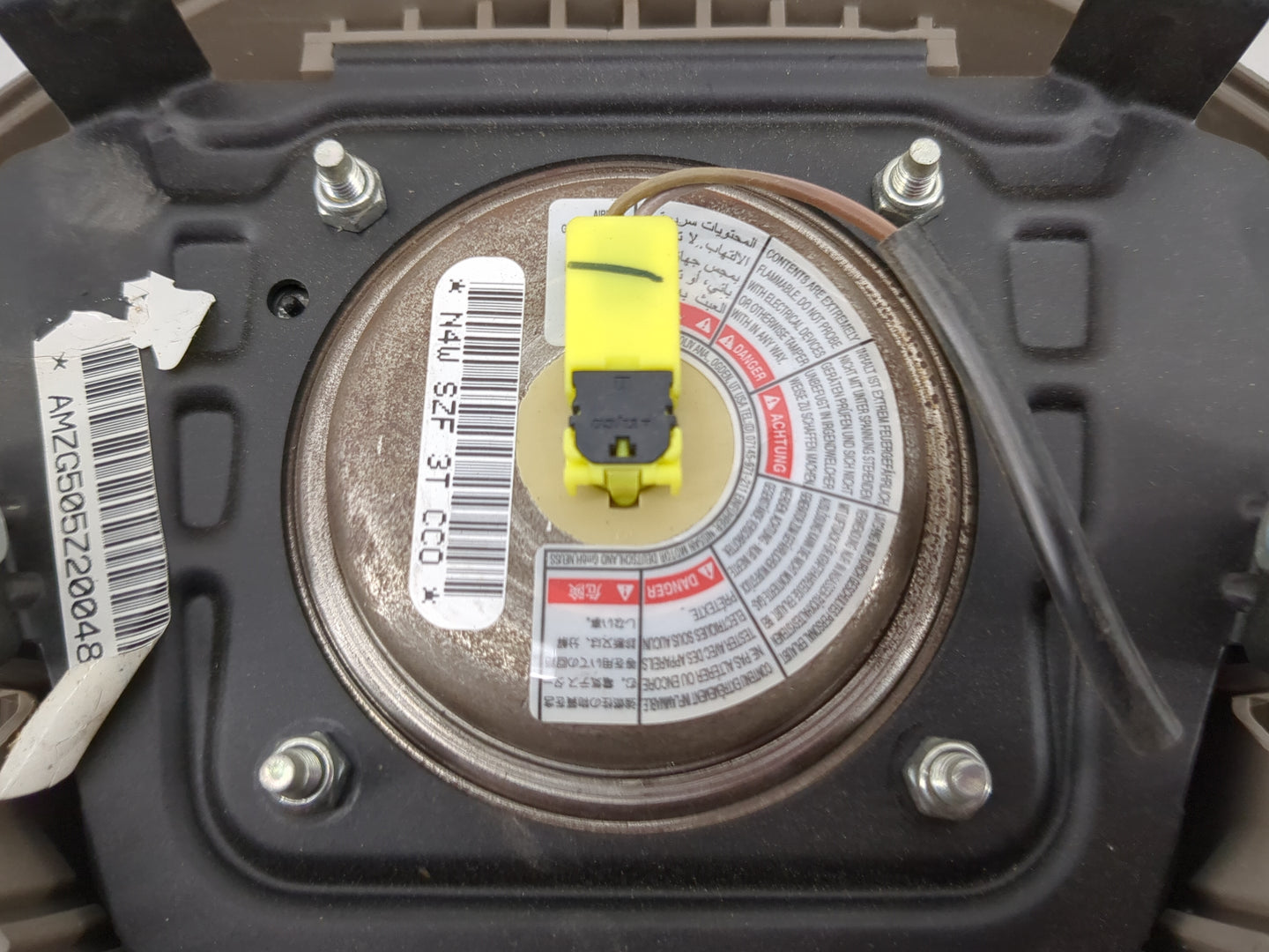 2003-2006 Nissan Sentra Air Bag Driver Left Steering Wheel Mounted Fits Fits 2003 2004 2005 2006 OEM Used Auto Parts - Oemus