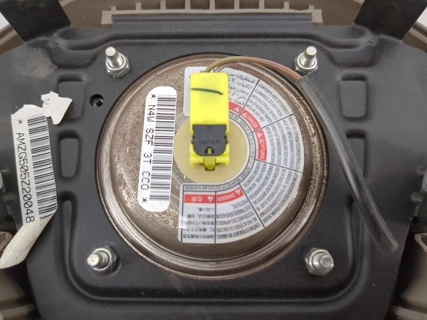 2003-2006 Nissan Sentra Air Bag Driver Left Steering Wheel Mounted Fits Fits 2003 2004 2005 2006 OEM Used Auto Parts - Oemus