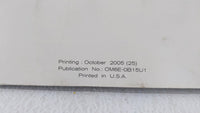 2006 Nissan Sentra Owners Manual Book Guide OEM Used Auto Parts - Oemusedautoparts1.com