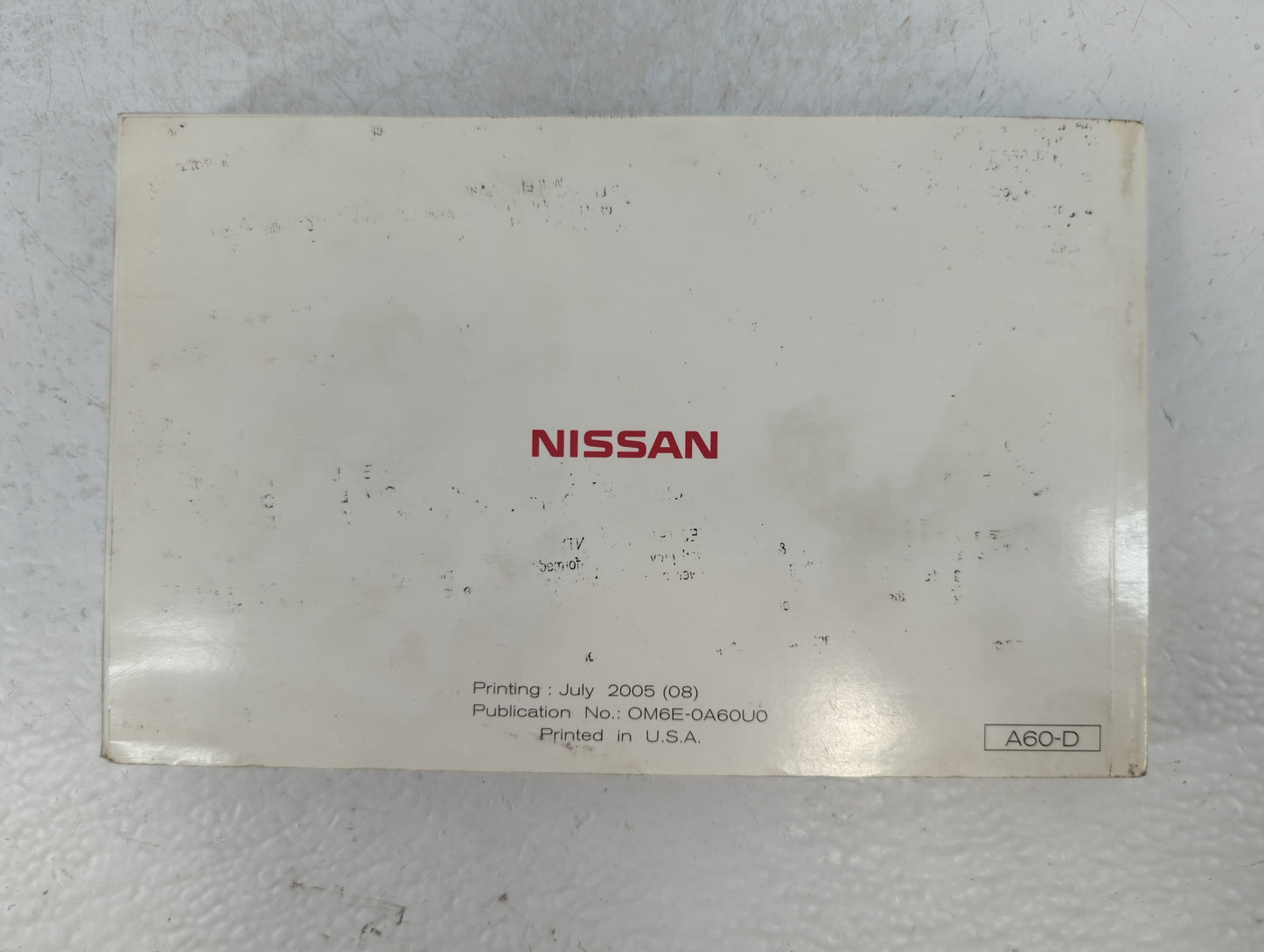 2006 Nissan Titan Owners Manual Book Guide OEM Used Auto Parts - Oemusedautoparts1.com