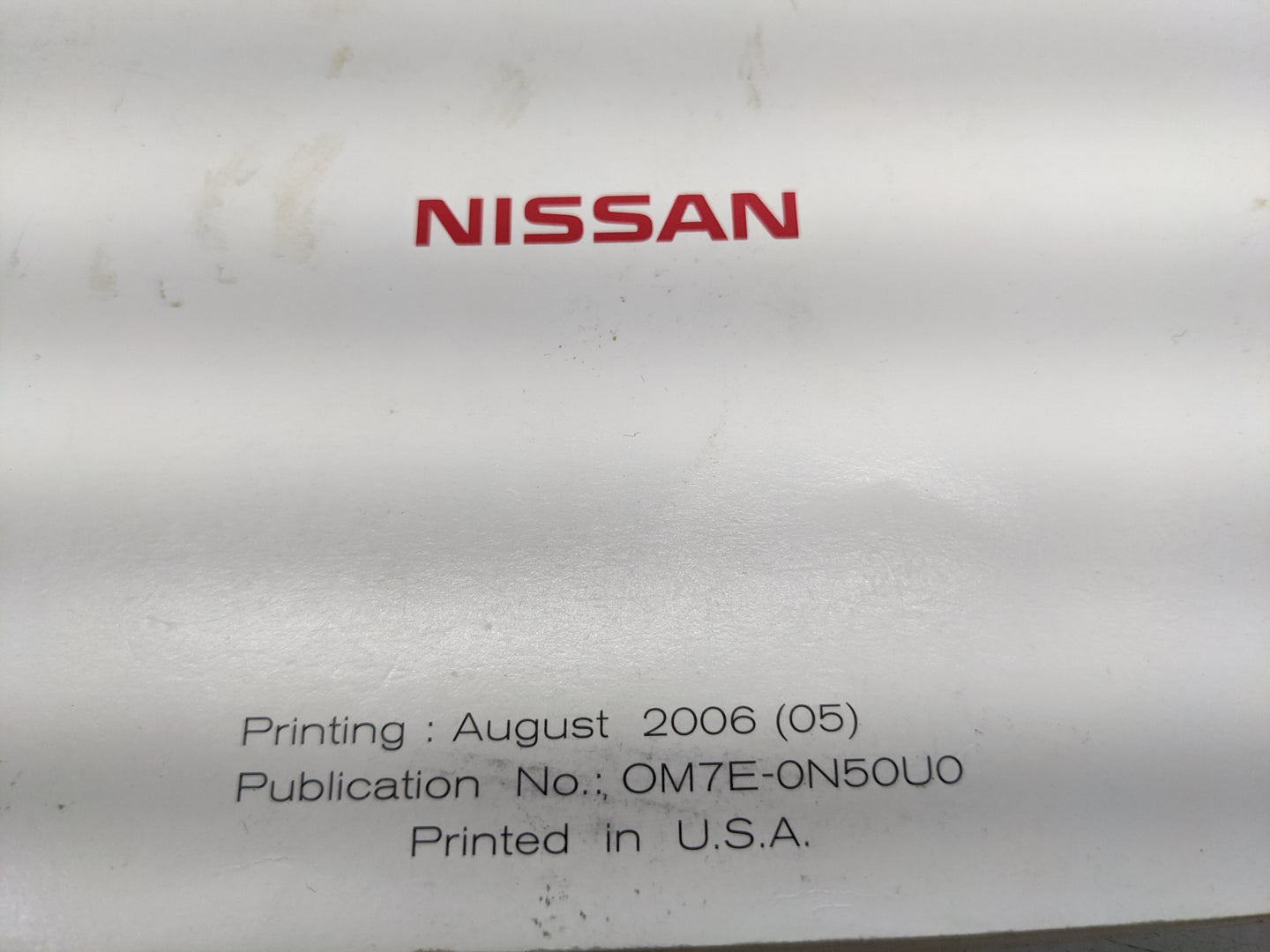 2006 Nissan Xterra Owners Manual Book Guide OEM Used Auto Parts - Oemusedautoparts1.com