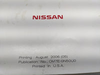 2006 Nissan Xterra Owners Manual Book Guide OEM Used Auto Parts - Oemusedautoparts1.com