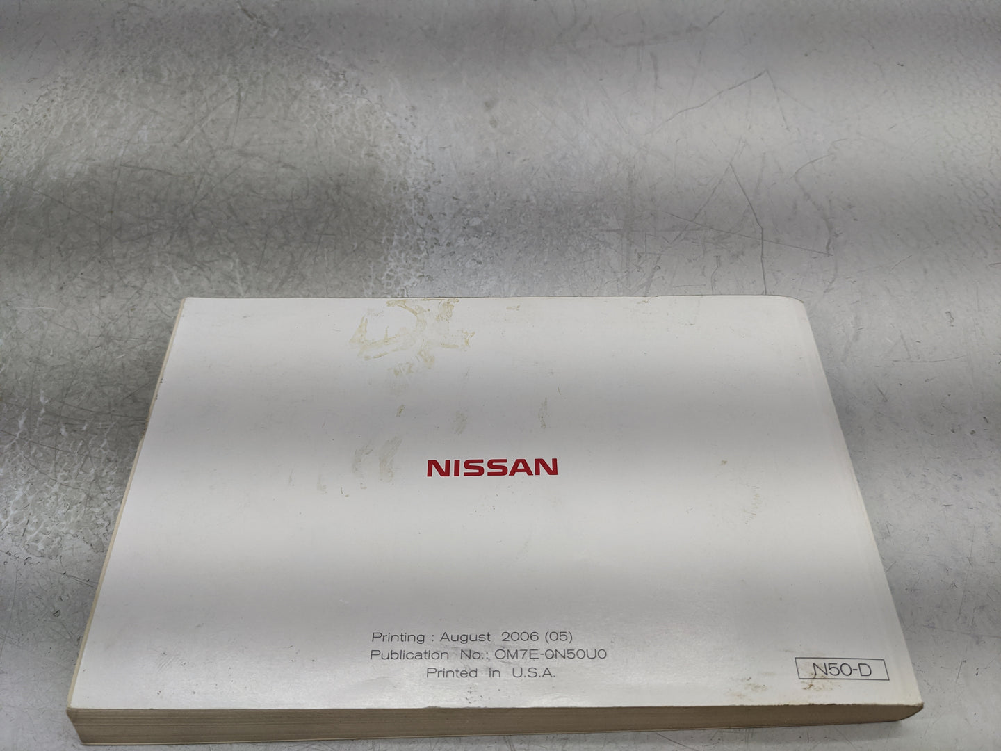 2006 Nissan Xterra Owners Manual Book Guide OEM Used Auto Parts - Oemusedautoparts1.com