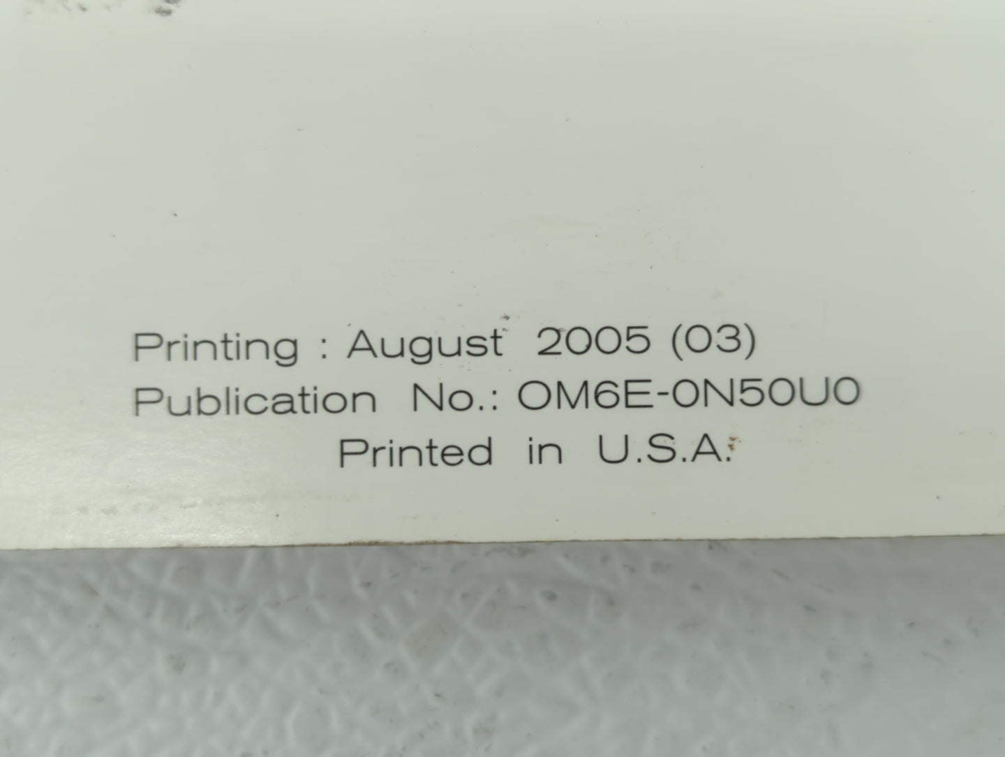 2006 Nissan Xterra Owners Manual Book Guide OEM Used Auto Parts - Oemusedautoparts1.com