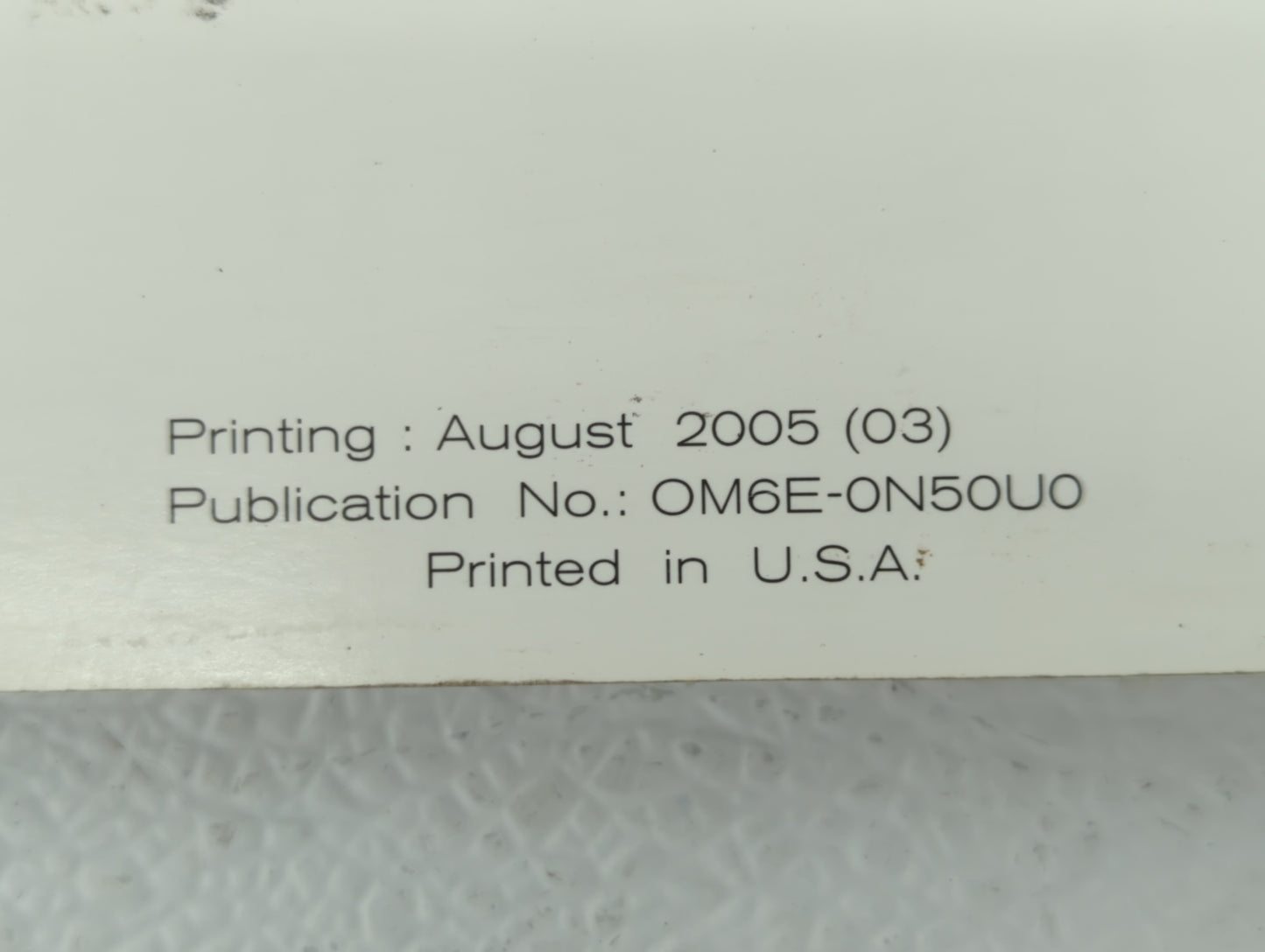 2006 Nissan Xterra Owners Manual Book Guide OEM Used Auto Parts - Oemusedautoparts1.com