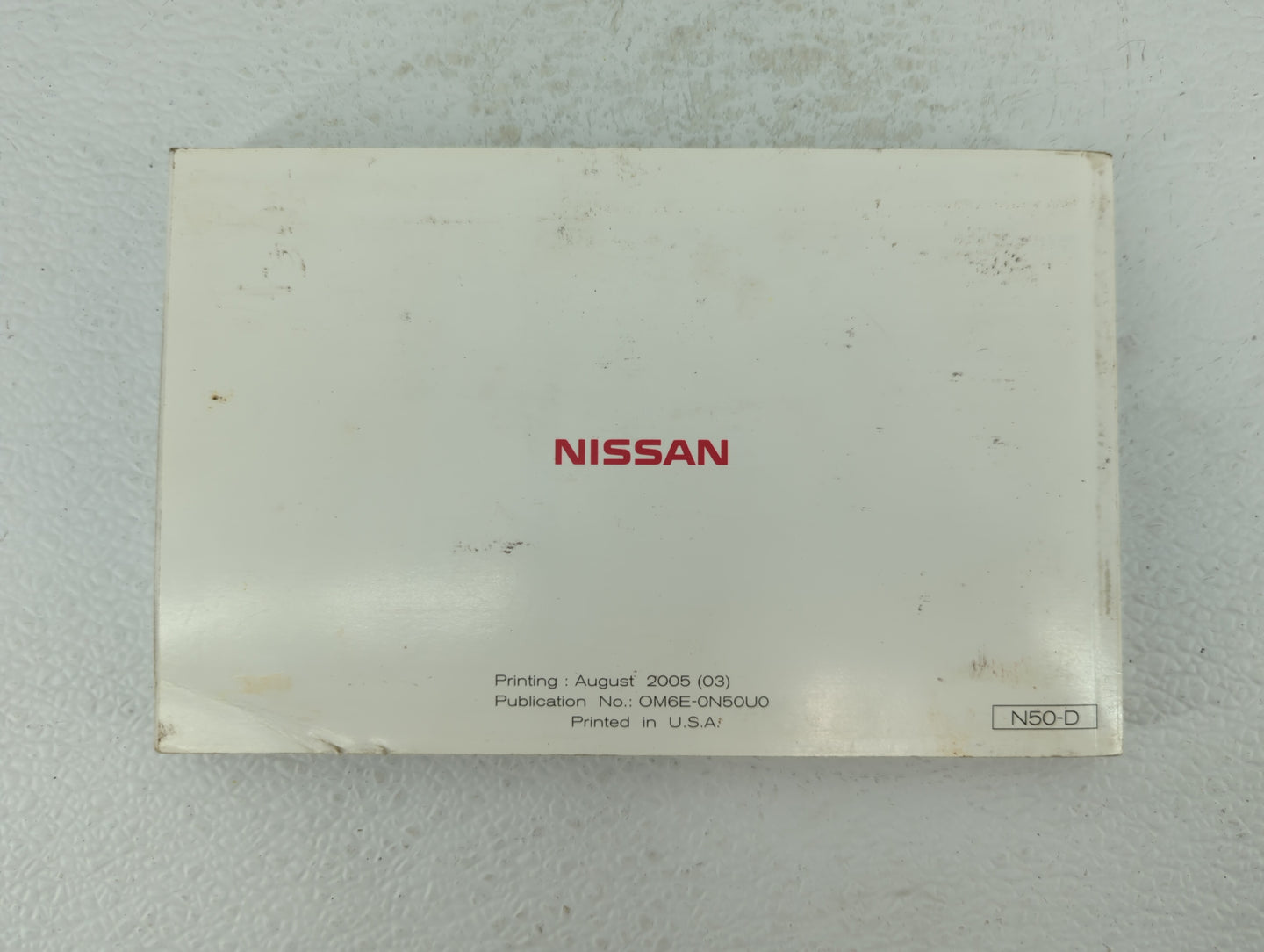 2006 Nissan Xterra Owners Manual Book Guide OEM Used Auto Parts - Oemusedautoparts1.com