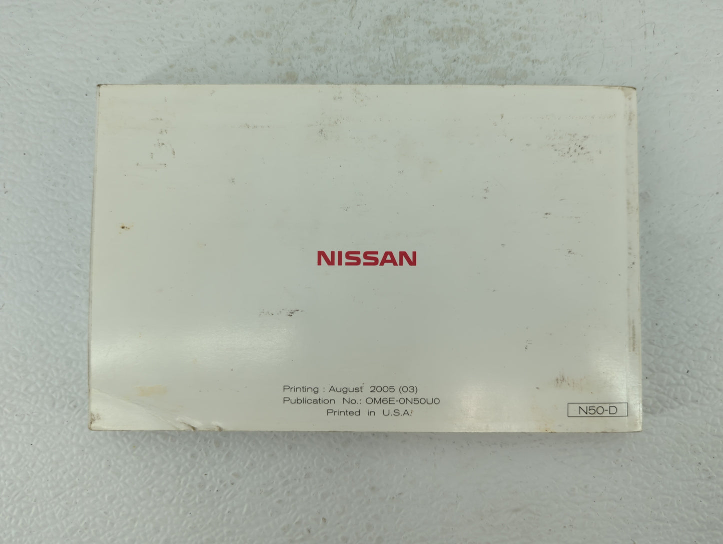 2006 Nissan Xterra Owners Manual Book Guide OEM Used Auto Parts - Oemusedautoparts1.com