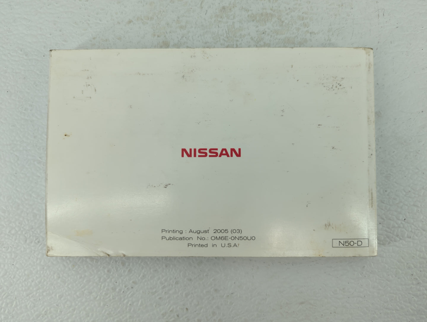 2006 Nissan Xterra Owners Manual Book Guide OEM Used Auto Parts - Oemusedautoparts1.com