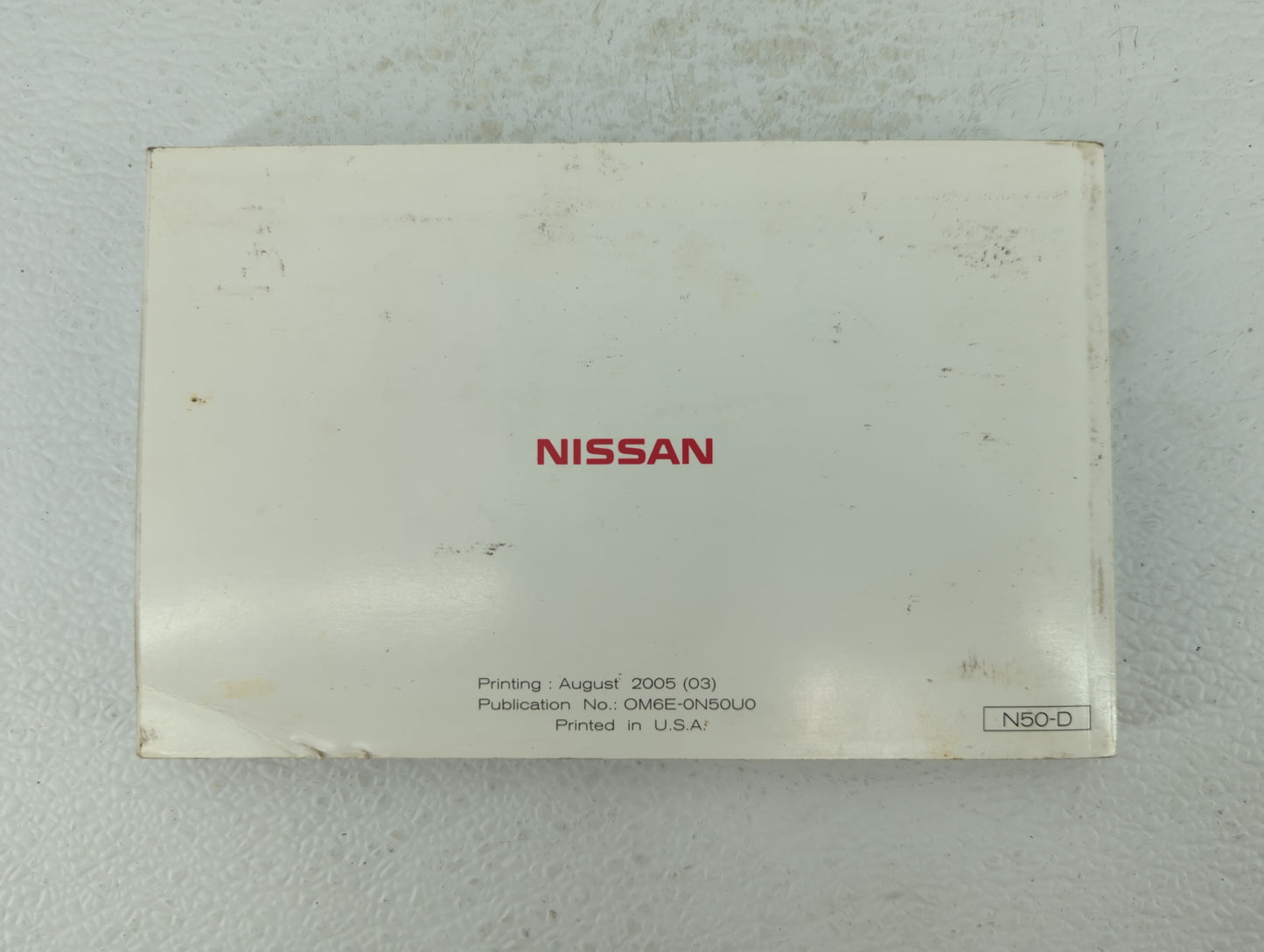 2006 Nissan Xterra Owners Manual Book Guide OEM Used Auto Parts - Oemusedautoparts1.com