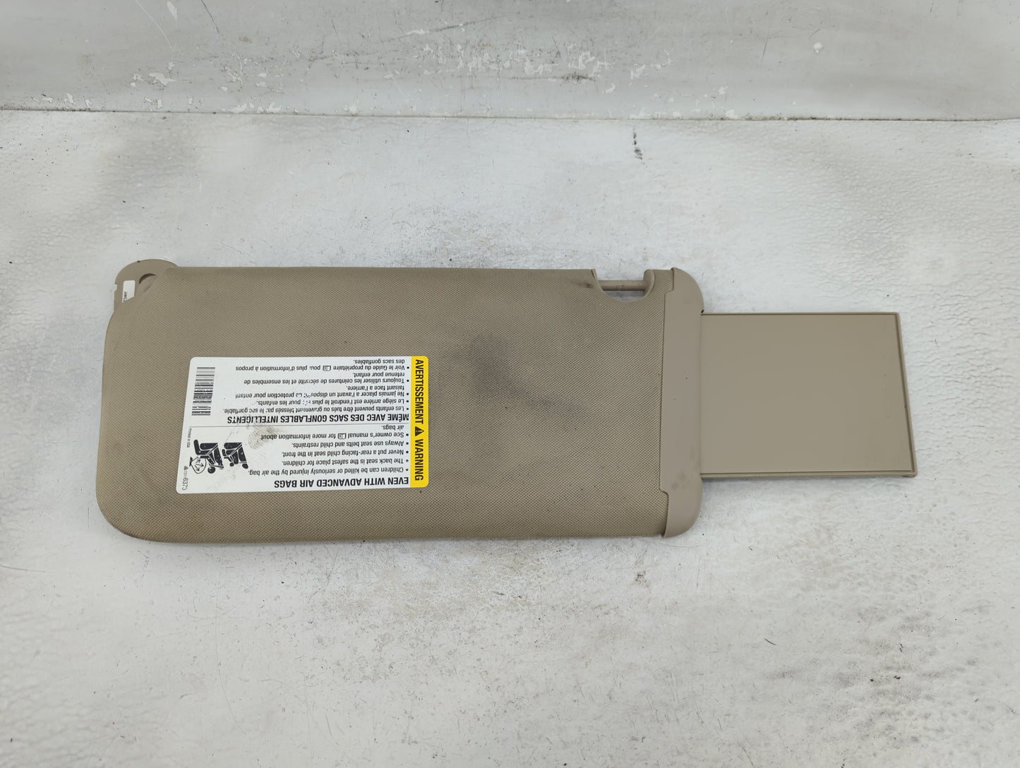 2005-2010 Pontiac G6 Sun Visor Shade Replacement Passenger Right Mirror Fits Fits 2005 2006 2007 2008 2009 2010 OEM Used Aut