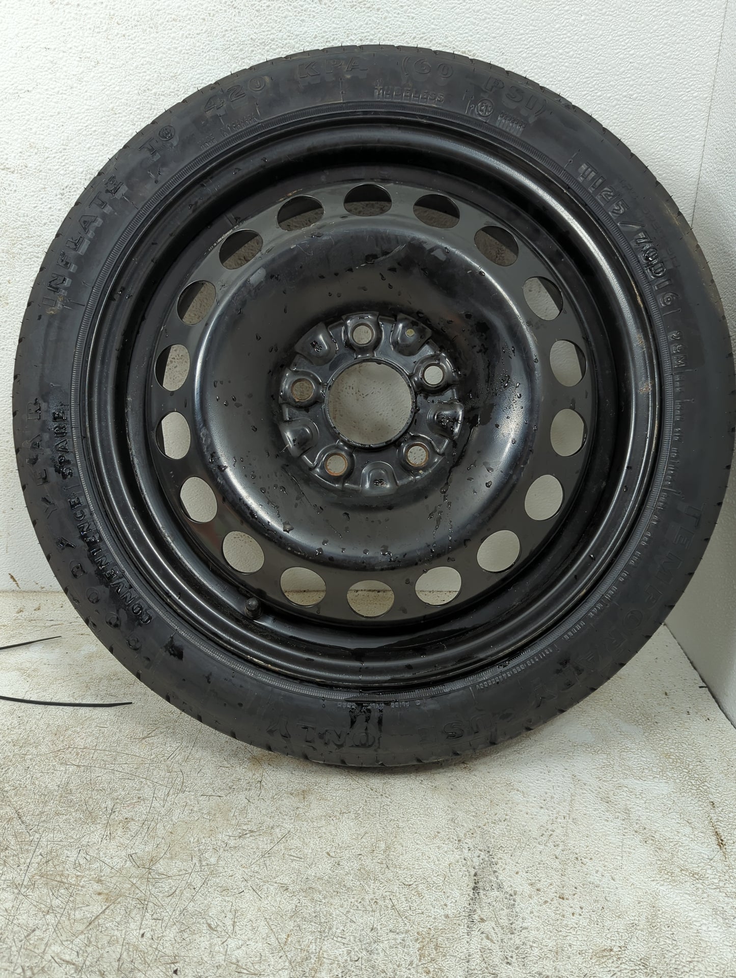 2005-2010 Pontiac G6 Spare Donut Tire Wheel Rim Oem 1352001 - Oemusedautoparts1.com