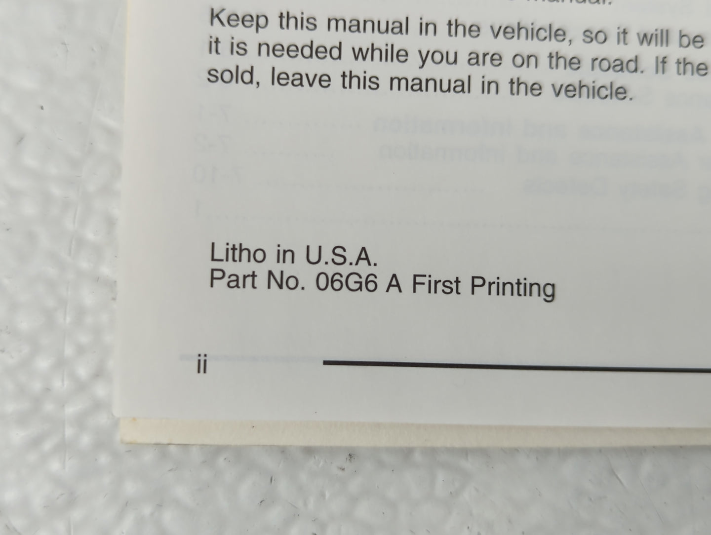 2006 Pontiac G6 Owners Manual Book Guide OEM Used Auto Parts - Oemusedautoparts1.com