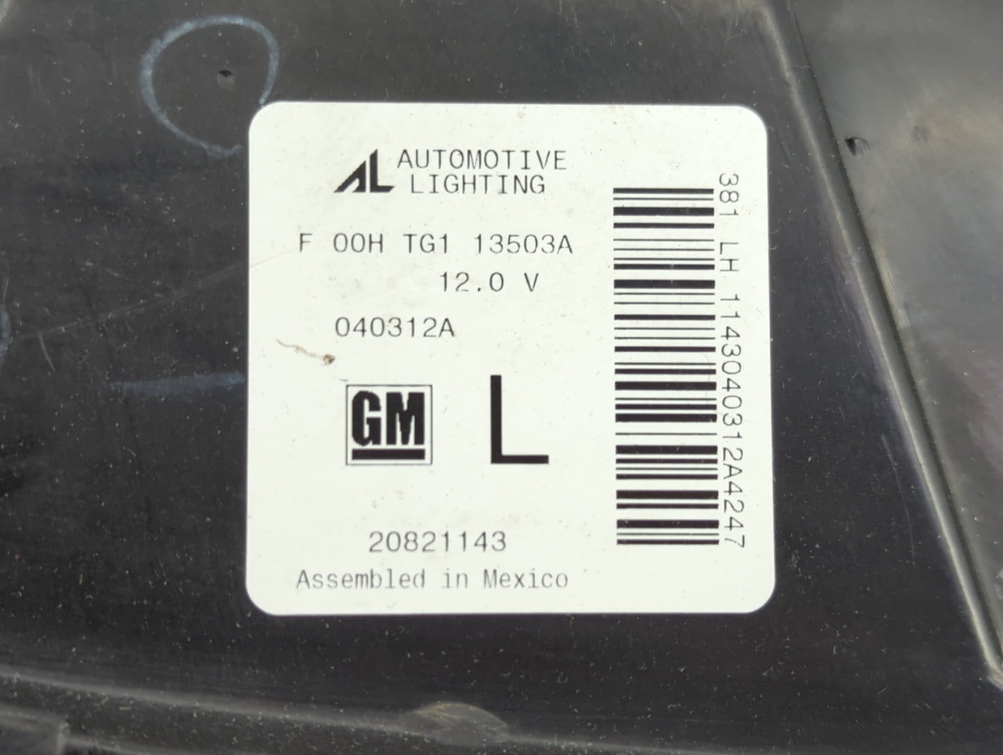 2005-2009 Pontiac G6 Driver Left Oem Head Light Headlight Lamp - Oemusedautoparts1.com
