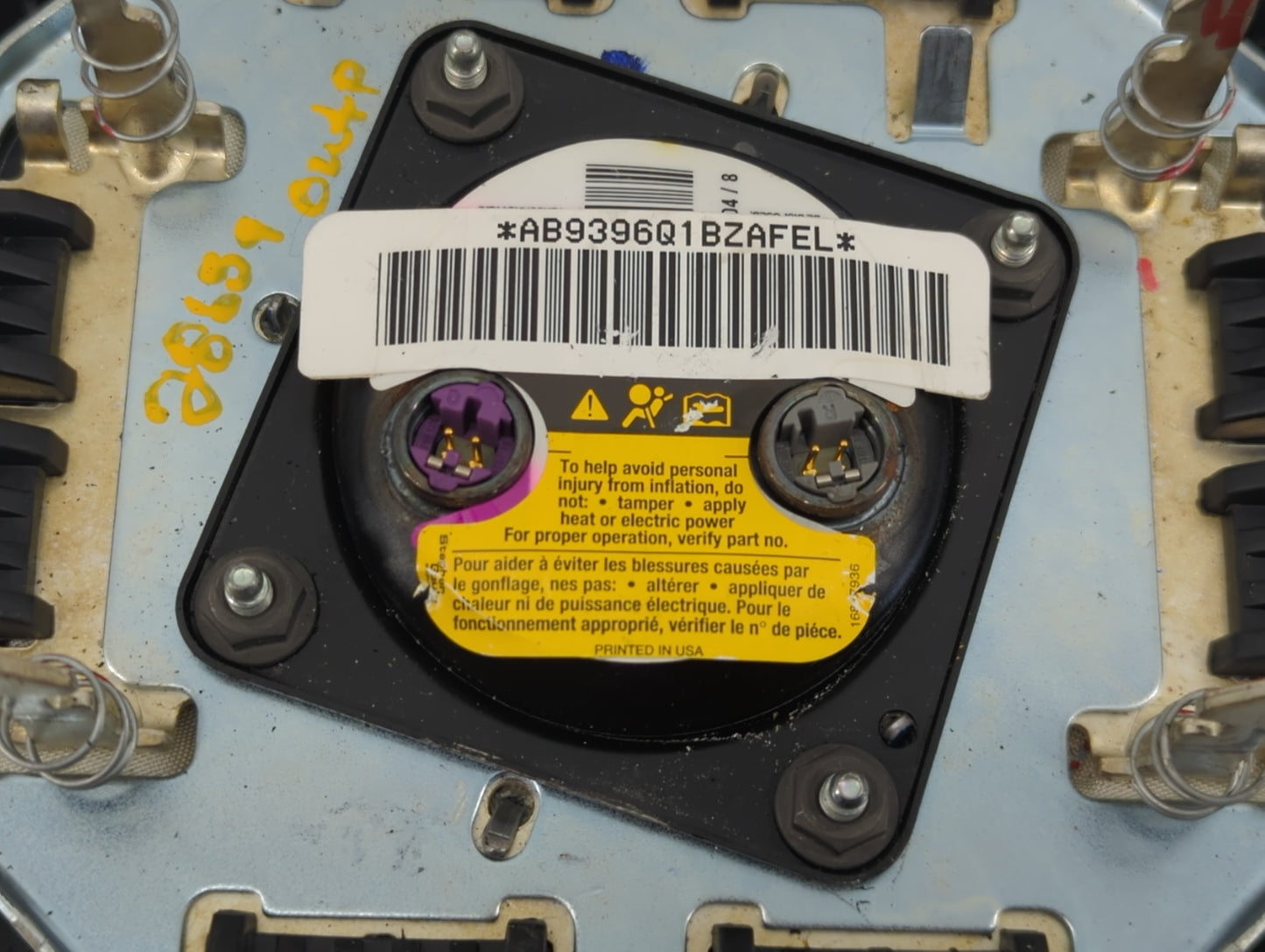 2005-2006 Pontiac G6 Air Bag Driver Left Steering Wheel Mounted - Oemusedautoparts1.com