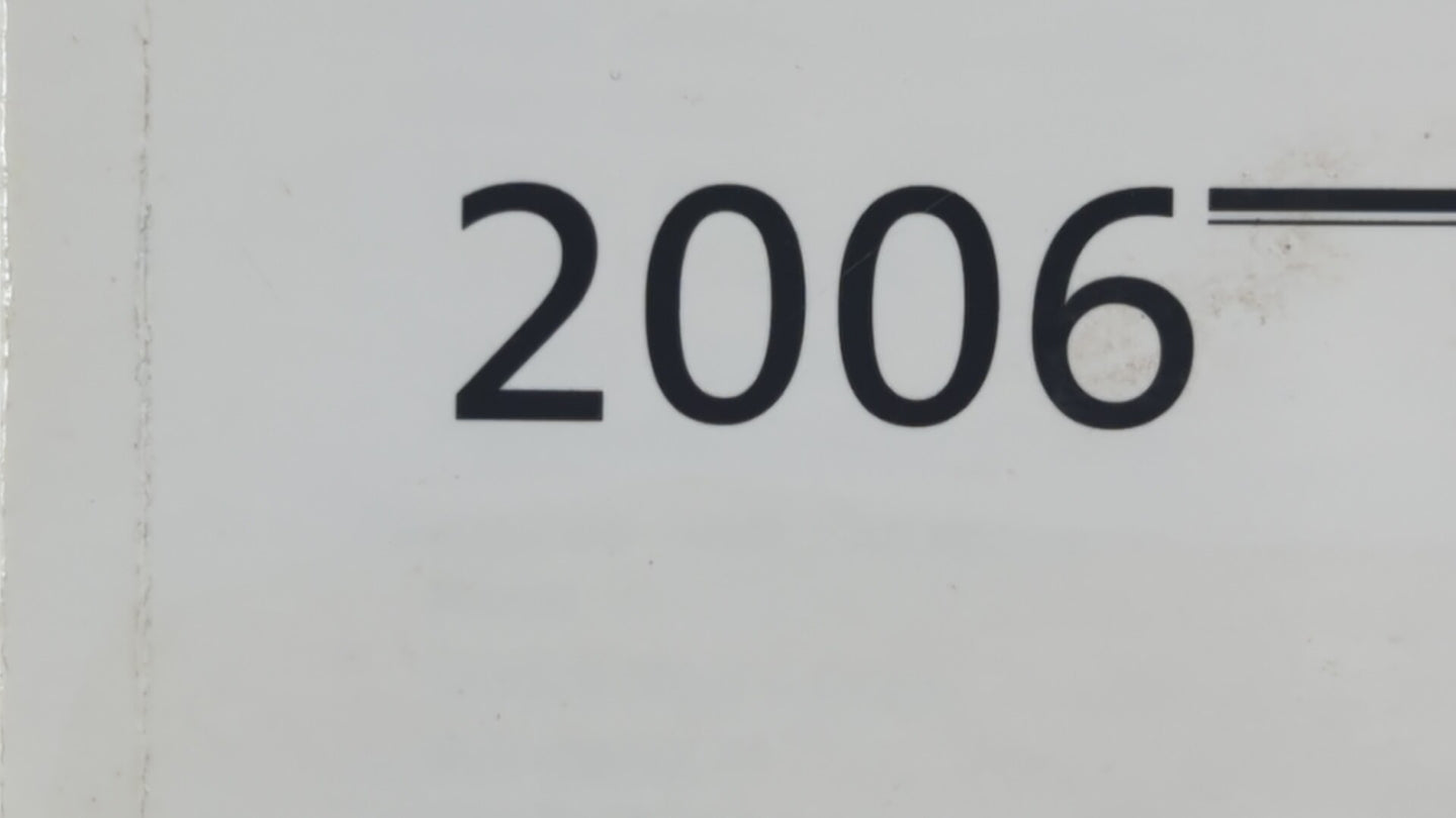 2006 Pontiac Montana Owners Manual Book Guide OEM Used Auto Parts - Oemusedautoparts1.com