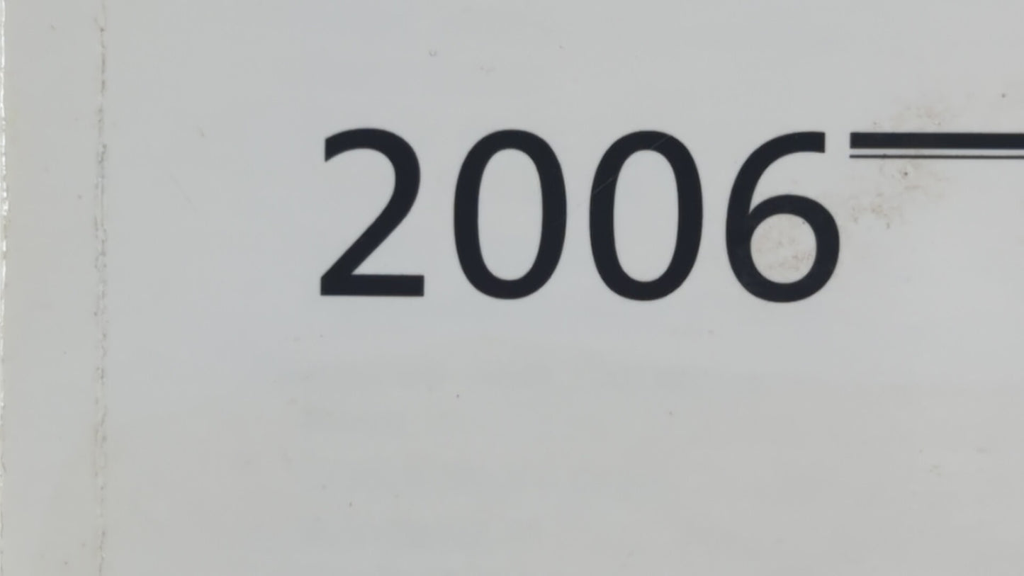 2006 Pontiac Montana Owners Manual Book Guide OEM Used Auto Parts - Oemusedautoparts1.com