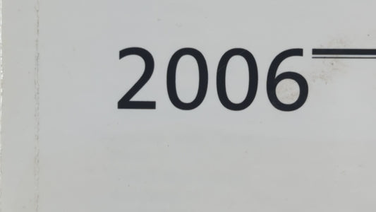 2006 Pontiac Montana Owners Manual Book Guide OEM Used Auto Parts