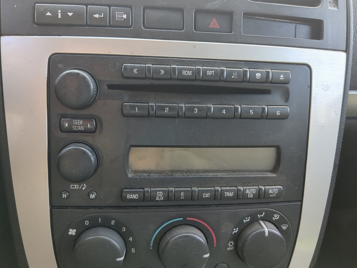 2005-2007 Pontiac Montana Radio AM FM Cd Player Receiver Replacement Fits Fits 2005 2006 2007 OEM Used Auto Parts - Oemuseda