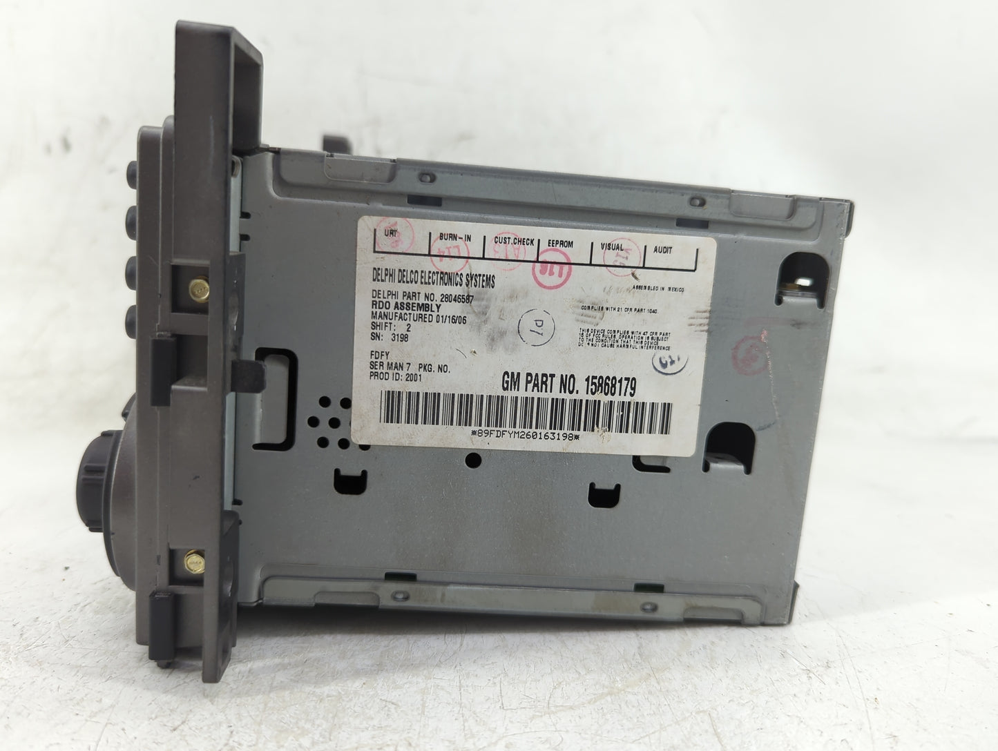 2006 Pontiac Torrent Radio AM FM Cd Player Receiver Replacement P/N:15868179 Fits OEM Used Auto Parts - Oemusedautoparts1.co