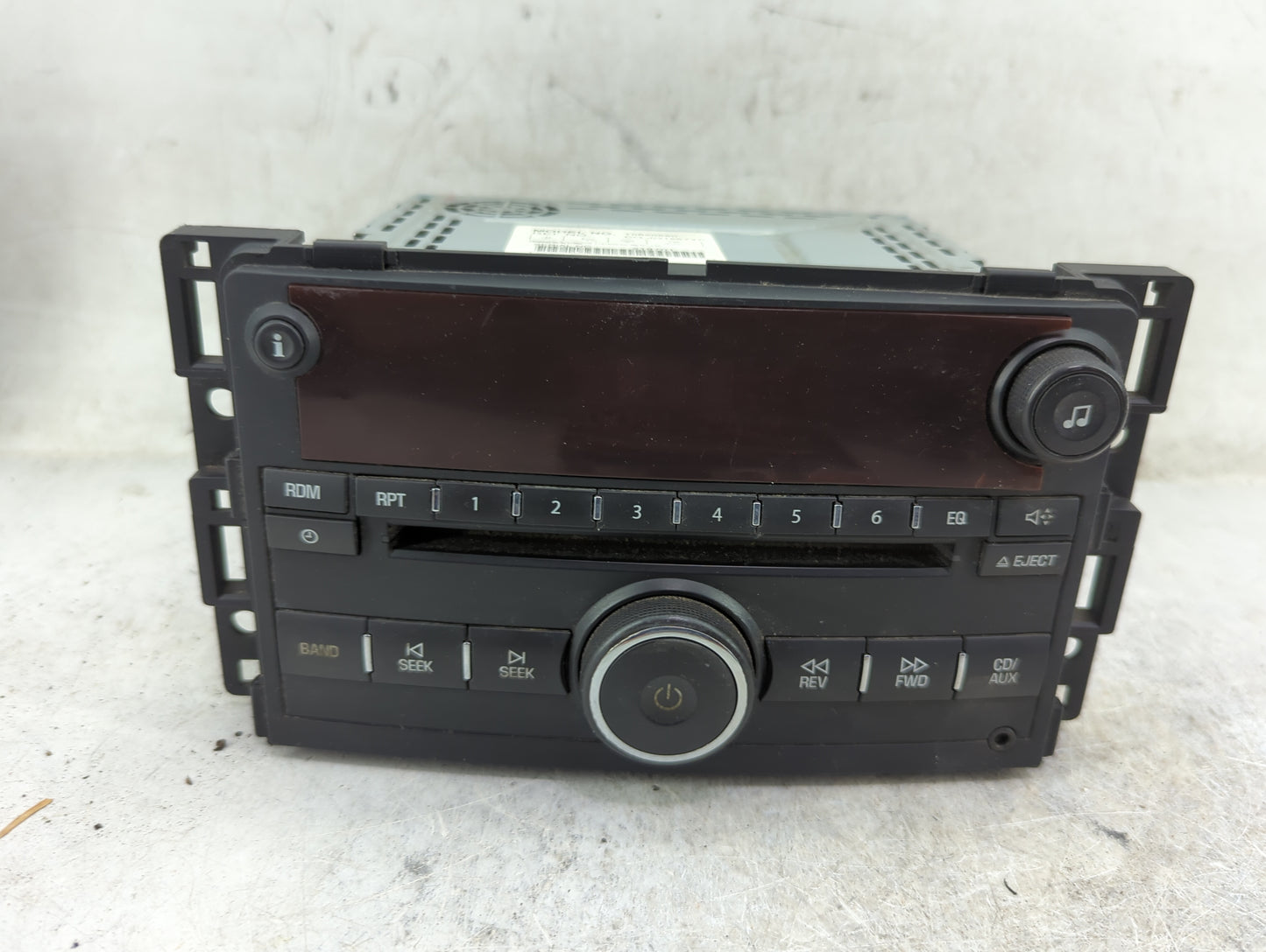 2006-2007 Saturn Ion Radio AM FM Cd Player Receiver Replacement P/N:CQ-JG1567YC 15850680 Fits Fits 2006 2007 OEM Used Auto P