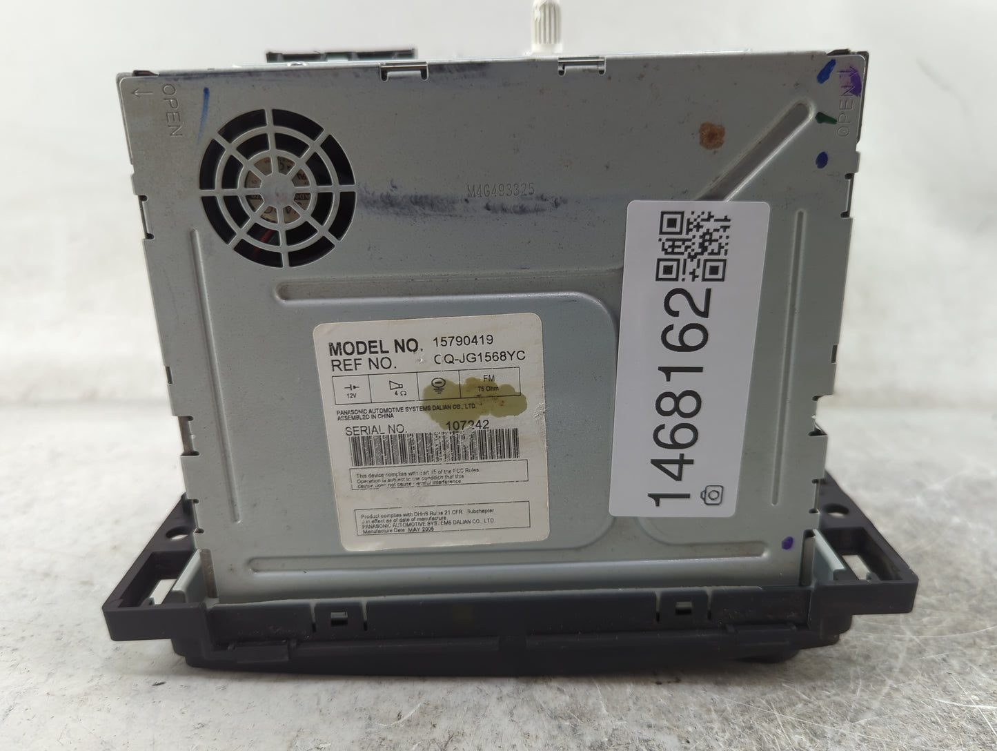 2006-2007 Saturn Ion Radio AM FM Cd Player Receiver Replacement P/N:15790419 CQ-JG1568YC Fits Fits 2006 2007 OEM Used Auto P