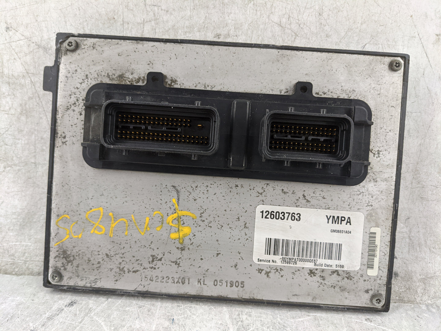 2005-2006 Saturn Ion PCM Engine Control Computer ECU ECM PCU OEM P/N:12603763 12599726 Fits Fits 2005 2006 OEM Used Auto Par