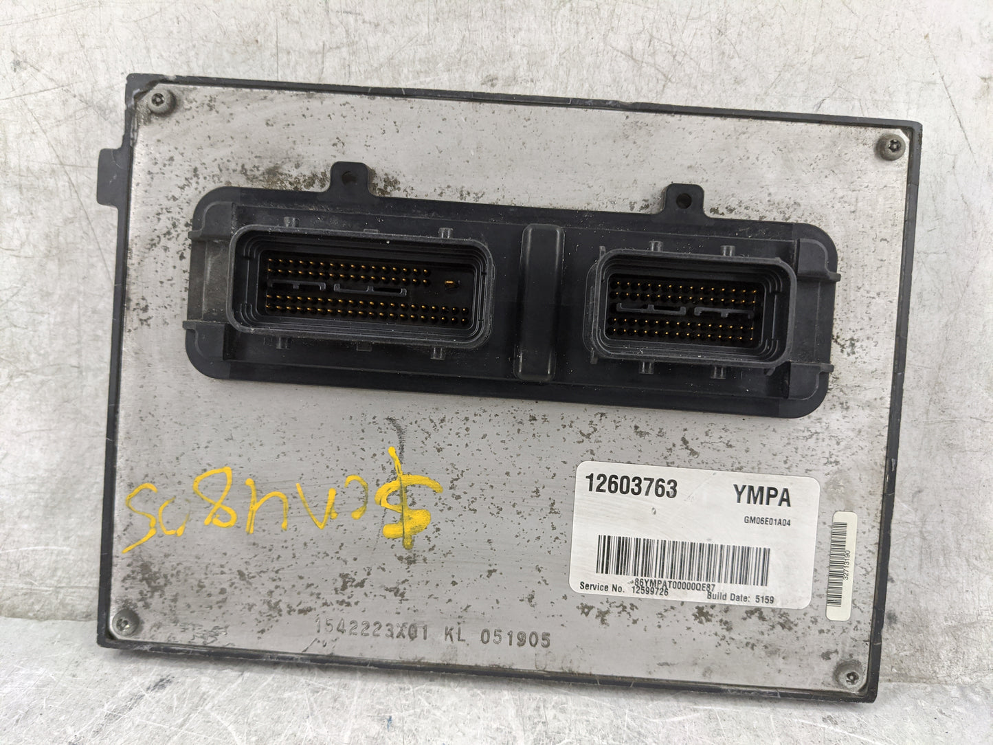 2005-2006 Saturn Ion PCM Engine Control Computer ECU ECM PCU OEM P/N:12603763 12599726 Fits Fits 2005 2006 OEM Used Auto Par