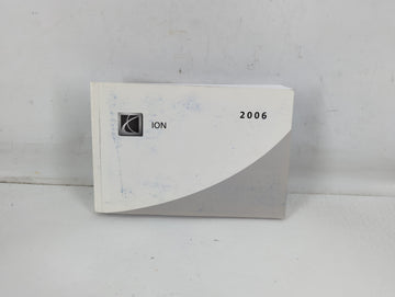 2006 Saturn Ion Owners Manual Book Guide P/N:061ON A OEM Used Auto Parts - Oemusedautoparts1.com