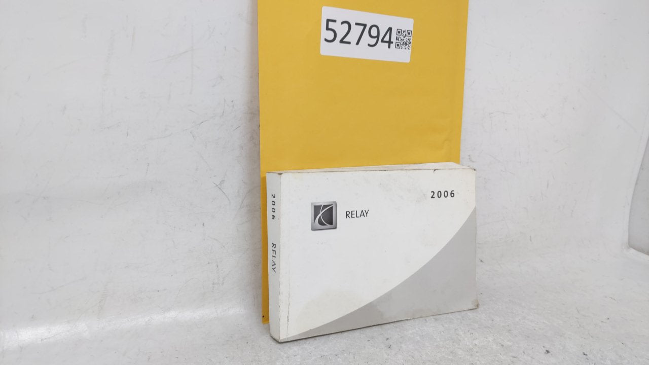 2006 Saturn Relay Owners Manual Book Guide OEM Used Auto Parts - Oemusedautoparts1.com