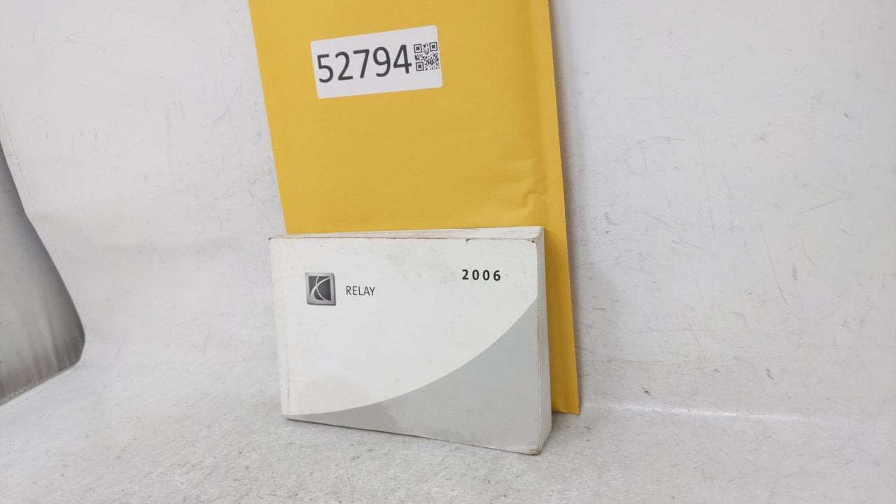 2006 Saturn Relay Owners Manual Book Guide OEM Used Auto Parts - Oemusedautoparts1.com