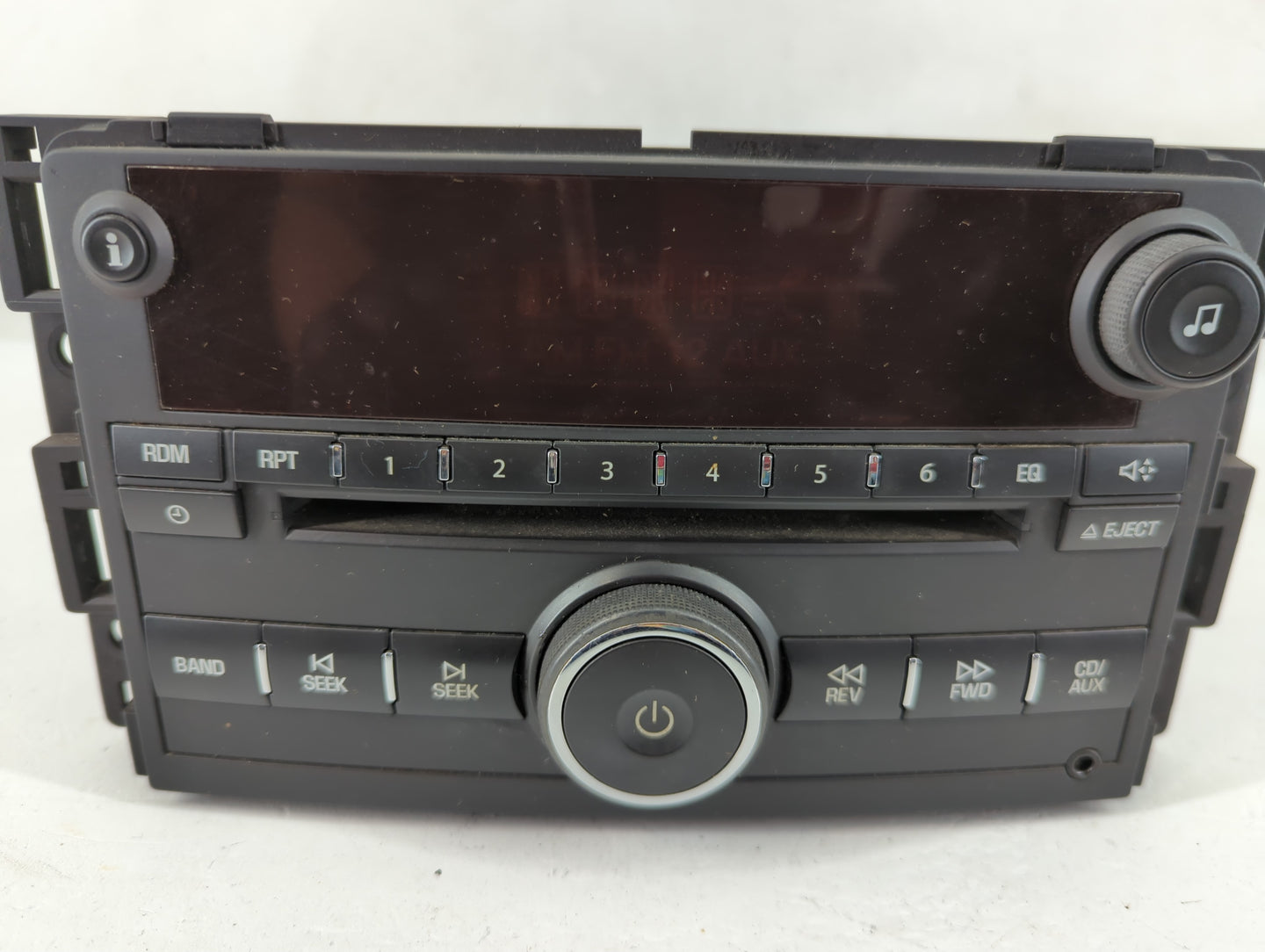 2006 Saturn Vue Radio AM FM Cd Player Receiver Replacement P/N:15814424 Fits Fits 2007 OEM Used Auto Parts - Oemusedautopart