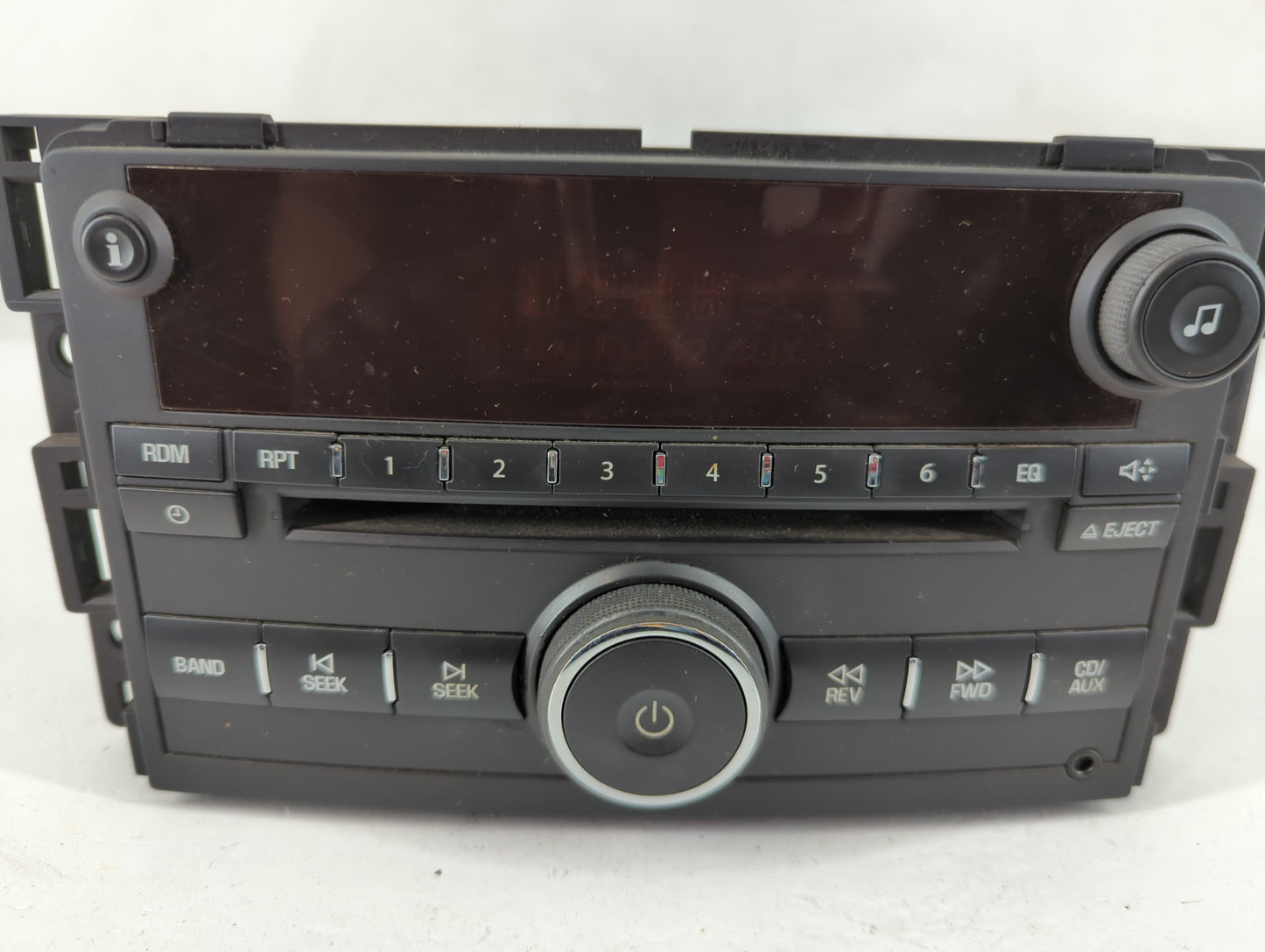 2006 Saturn Vue Radio AM FM Cd Player Receiver Replacement P/N:15814424 Fits Fits 2007 OEM Used Auto Parts - Oemusedautopart