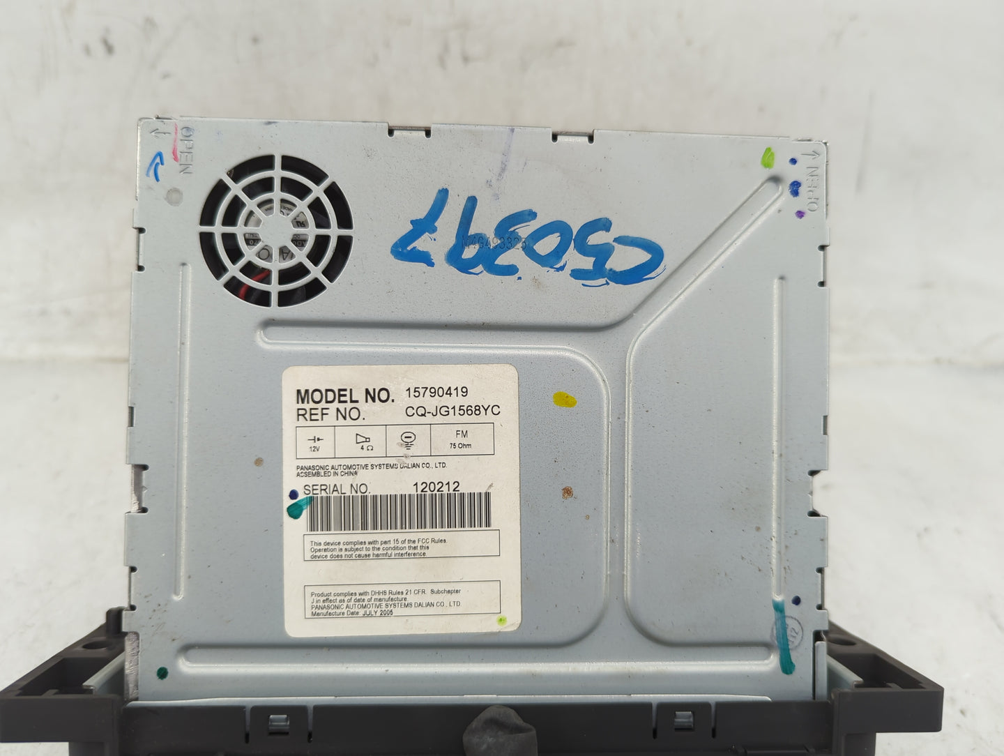2006 Saturn Vue Radio AM FM Cd Player Receiver Replacement P/N:15790419 Fits OEM Used Auto Parts - Oemusedautoparts1.com