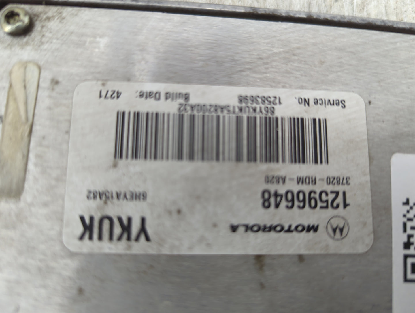 2004-2006 Saturn Vue PCM Engine Control Computer ECU ECM PCU OEM P/N:12596648 Fits Fits 2004 2005 2006 OEM Used Auto Parts -