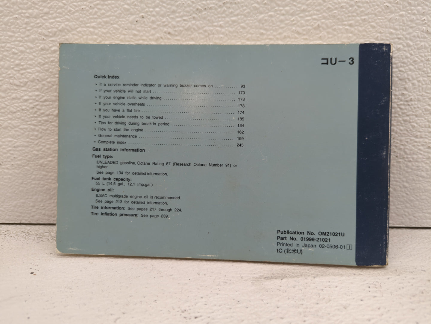 2006 Scion Tc Owners Manual Book Guide OEM Used Auto Parts - Oemusedautoparts1.com