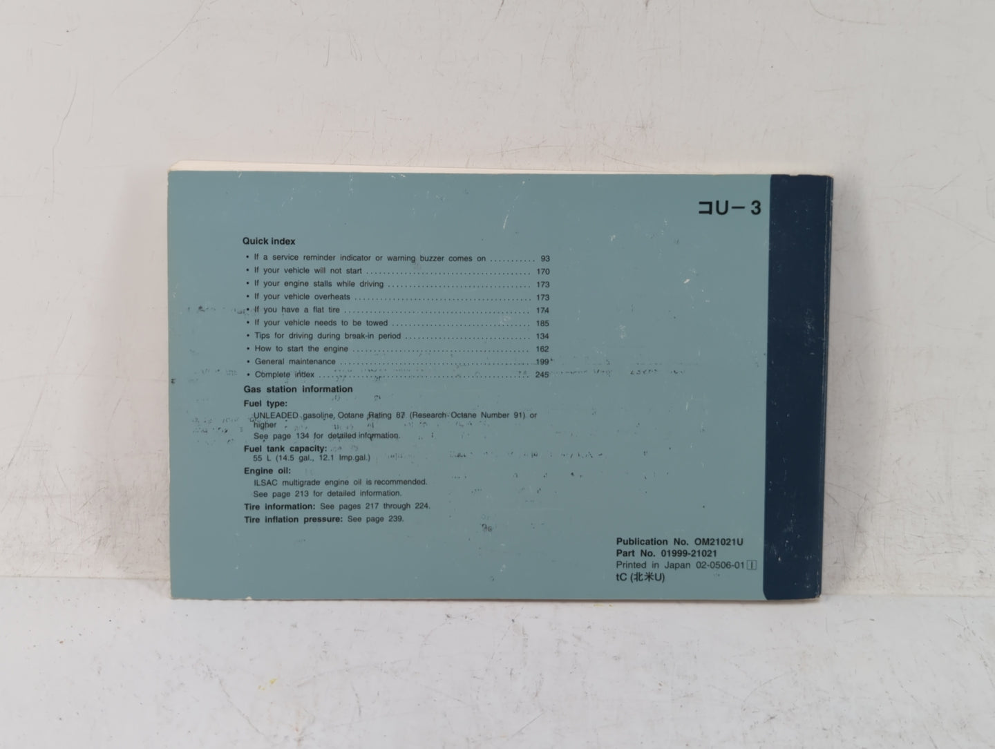 2006 Scion Tc Owners Manual Book Guide OEM Used Auto Parts - Oemusedautoparts1.com