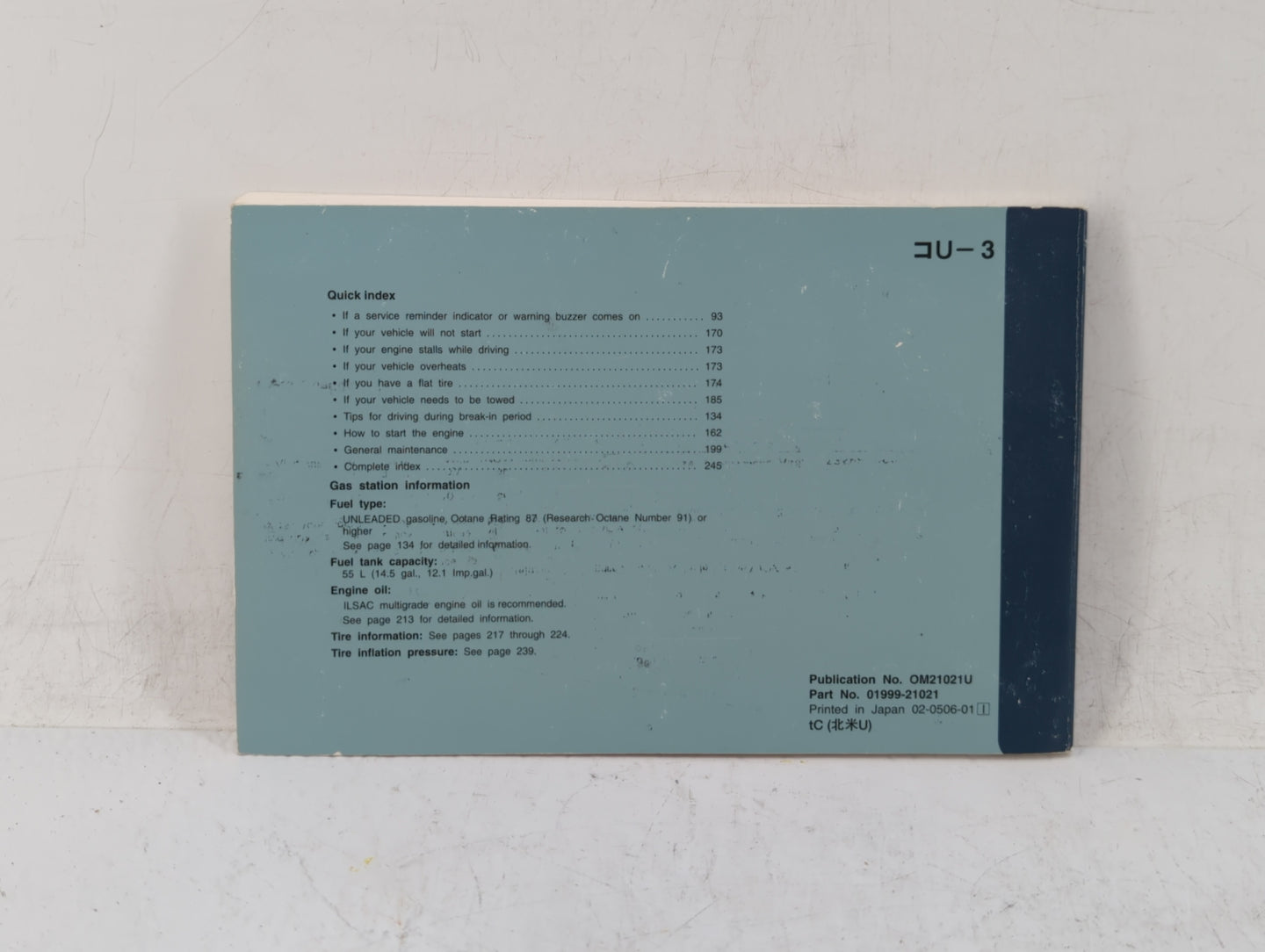 2006 Scion Tc Owners Manual Book Guide OEM Used Auto Parts - Oemusedautoparts1.com