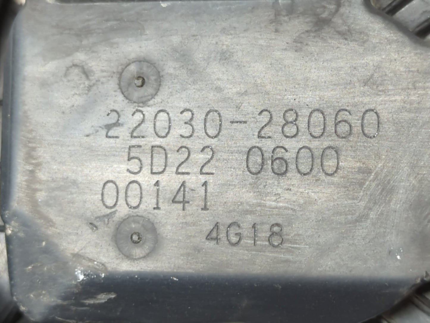 2006-2010 Scion Tc Throttle Body P/N:22030-28060 Fits Fits 2006 2007 2008 2009 2010 2011 2012 2013 2014 2015 OEM Used Auto P