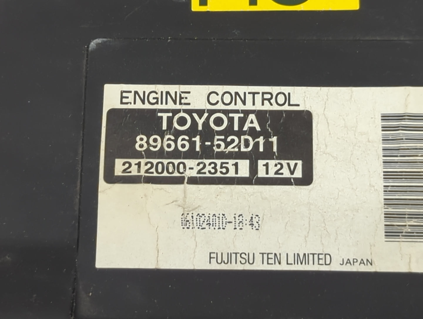2006 Scion Xa PCM Engine Control Computer ECU ECM PCU OEM P/N:89661-52D11 212000-2351 Fits OEM Used Auto Parts - Oemusedauto