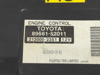 2006 Scion Xa PCM Engine Control Computer ECU ECM PCU OEM P/N:89661-52D11 212000-2351 Fits OEM Used Auto Parts - Oemusedauto
