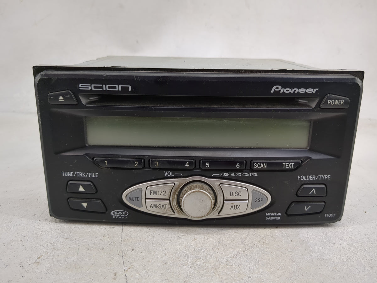 2006 Scion Xb Radio AM FM Cd Player Receiver Replacement P/N:08600-21800 Fits OEM Used Auto Parts - Oemusedautoparts1.com
