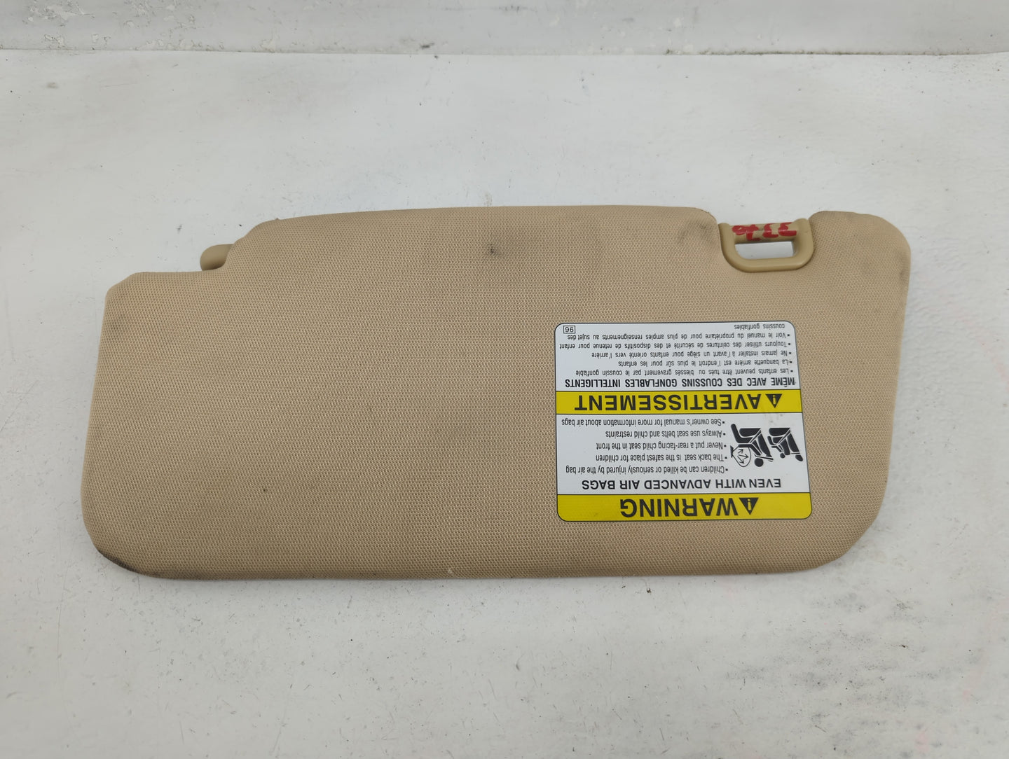 2006-2008 Subaru Forester Sun Visor Shade Replacement Passenger Right Mirror Fits Fits 2006 2007 2008 OEM Used Auto Parts - 