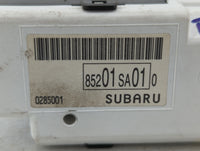 2006 Subaru Forester Digitial Dash Clock P/N:85201SA010 Fits OEM Used Auto Parts - Oemusedautoparts1.com