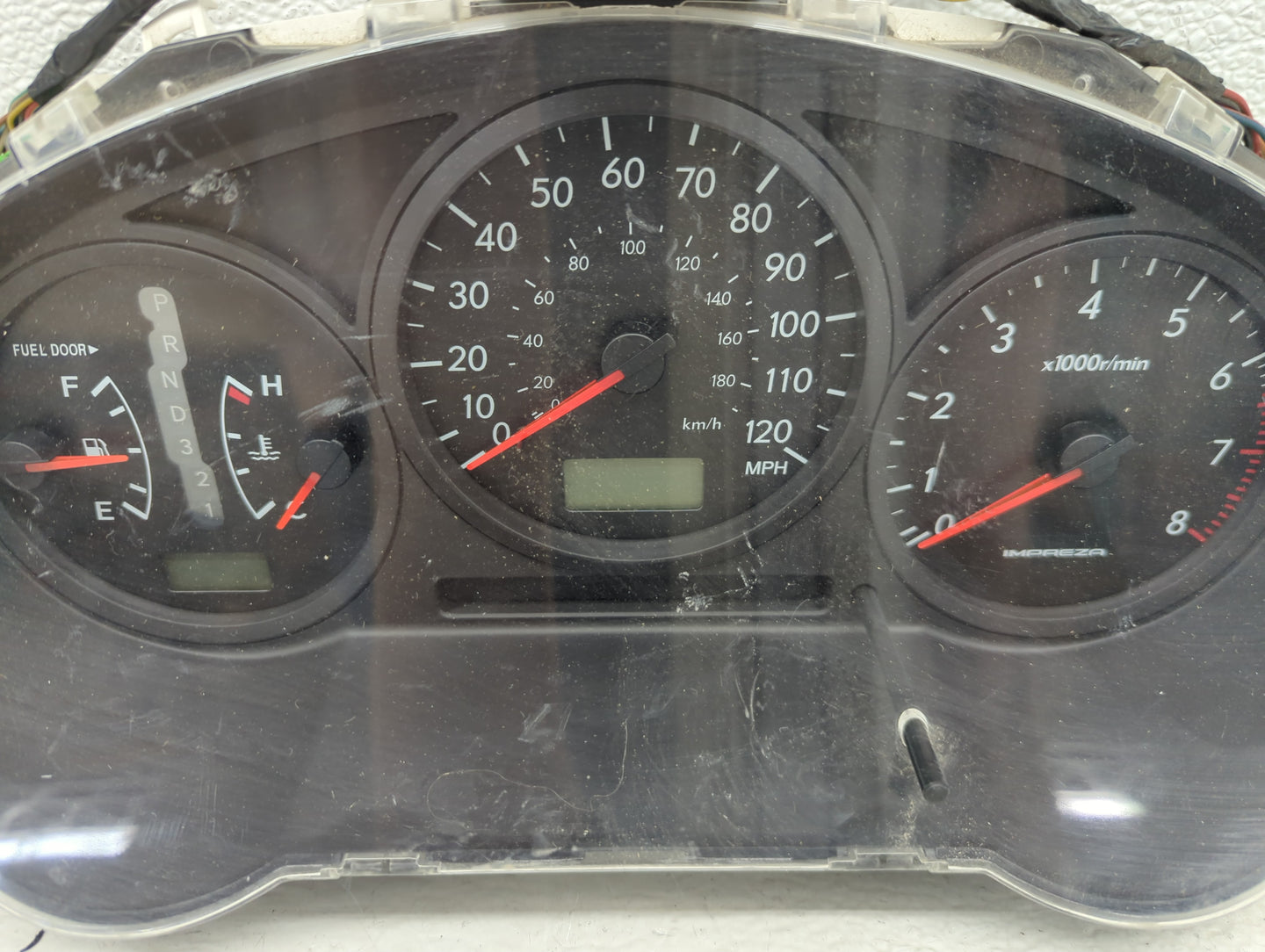 2006 Subaru Impreza Instrument Cluster Speedometer Gauges P/N:85002FE110 Fits OEM Used Auto Parts - Oemusedautoparts1.com