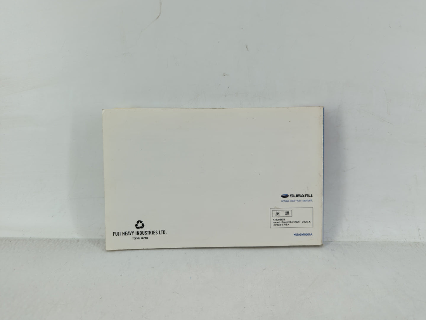 2006 Subaru Impreza Owners Manual Book Guide OEM Used Auto Parts - Oemusedautoparts1.com
