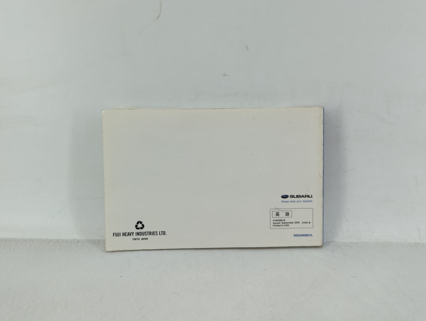 2006 Subaru Impreza Owners Manual Book Guide OEM Used Auto Parts - Oemusedautoparts1.com